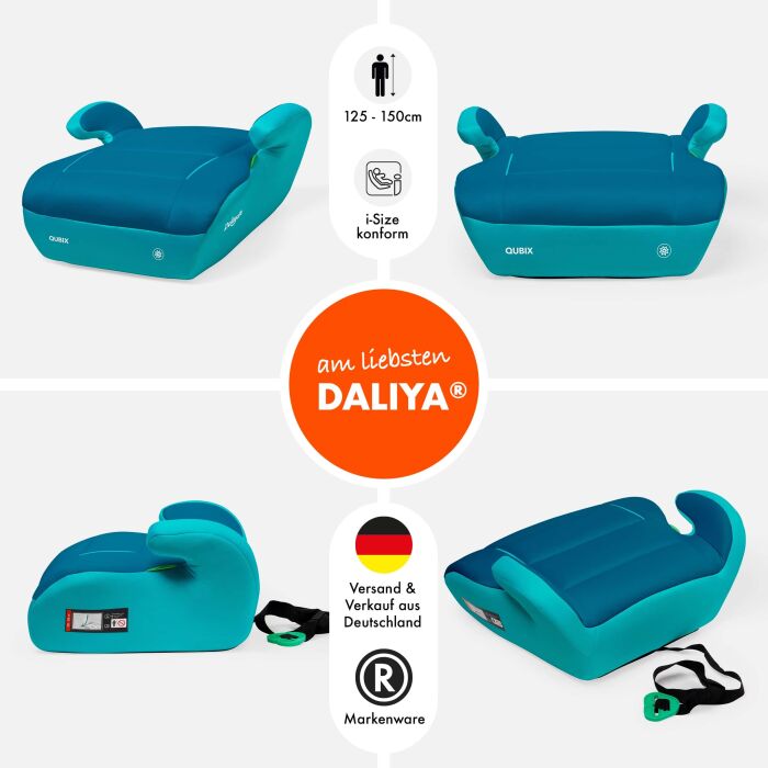 Daliya&reg; QUBIX Kindersitzerh&ouml;hung I-Size (T&uuml;rkis - Blau)