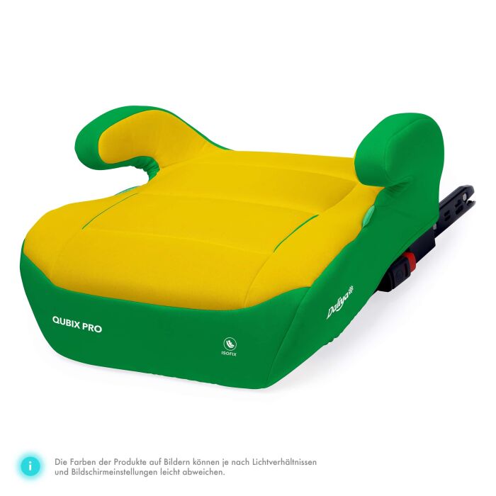 Daliya&reg; QUBIX PRO Kindersitzerh&ouml;hung Isofix und I-Size (Gr&uuml;n - Gelb)