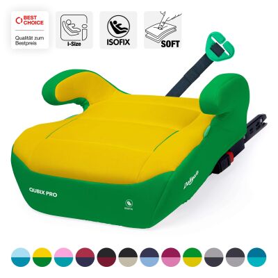 Daliya&reg; QUBIX PRO Kindersitzerh&ouml;hung Isofix und I-Size (Gr&uuml;n - Gelb)