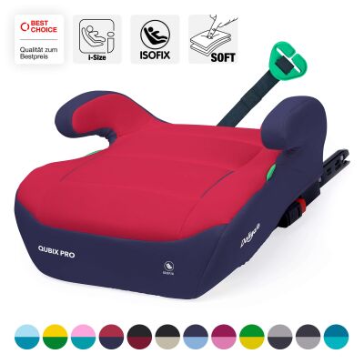 Daliya&reg; QUBIX PRO Kindersitzerh&ouml;hung Isofix und I-Size (Dunkelblau - Rot)