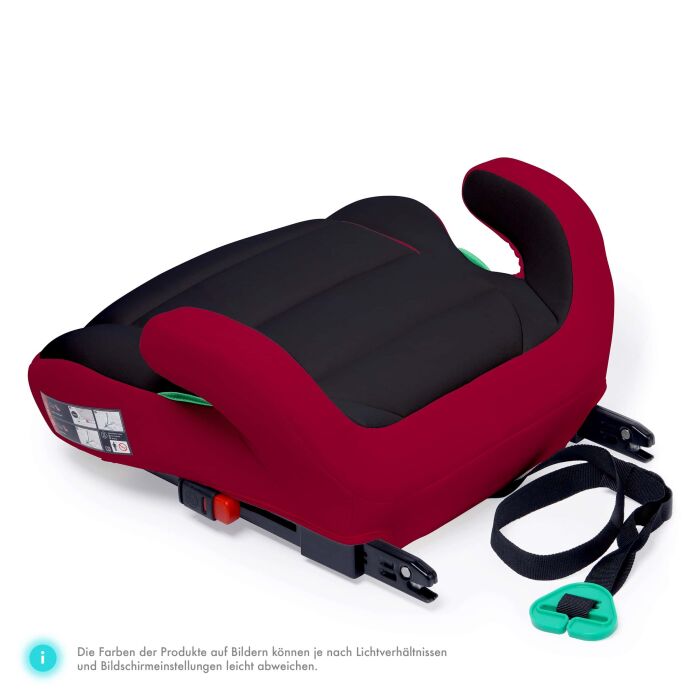 Daliya&reg; QUBIX PRO Kindersitzerh&ouml;hung Isofix und I-Size (Rot - Schwarz)