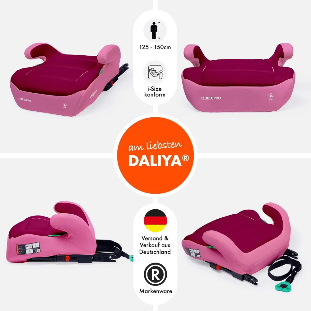 Daliya® QUBIX PRO Kindersitzerhöhung Isofix und I-Size