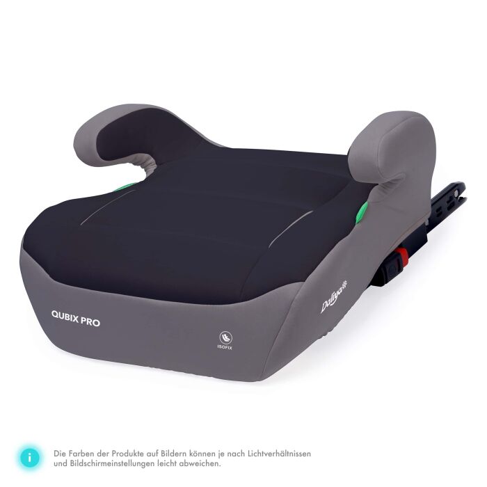 Daliya® QUBIX PRO Kindersitzerhöhung Isofix und I-Size (Grau - Schwarz)