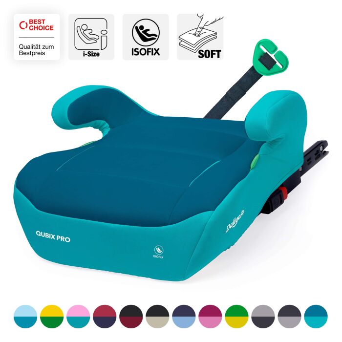 Daliya&reg; QUBIX PRO Kindersitzerh&ouml;hung Isofix und I-Size (T&uuml;rkis - Blau)