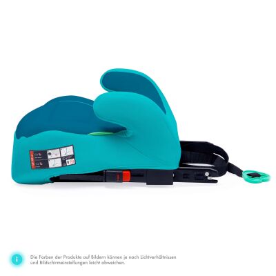 Daliya® QUBIX PRO Kindersitzerhöhung Isofix und I-Size (Türkis - Blau)