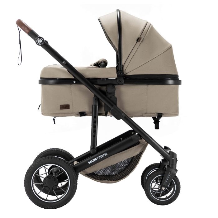 Daliya® FLEXI-PRO 2in1 Kinderwagen & Buggy (Beige Leinen)