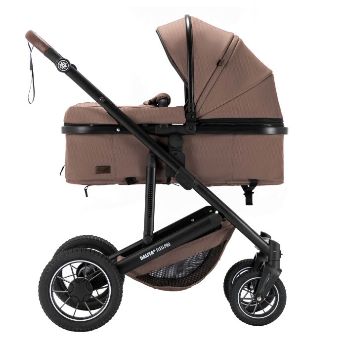 Daliya&reg; FLEXI-PRO 2in1 Kinderwagen &amp; Buggy (Beige-Rosa Leinen)