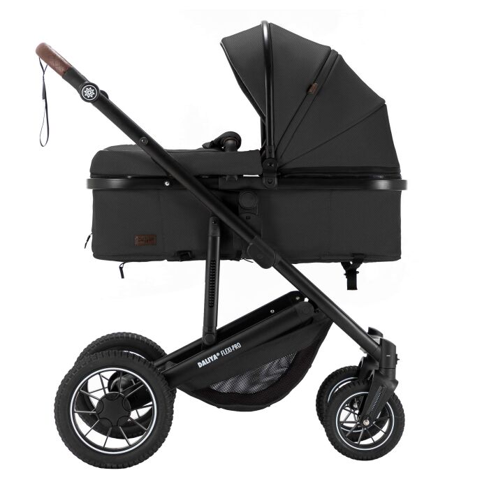 Daliya® FLEXI-PRO 2in1 Kinderwagen & Buggy (Dunkelgrau Leinen)