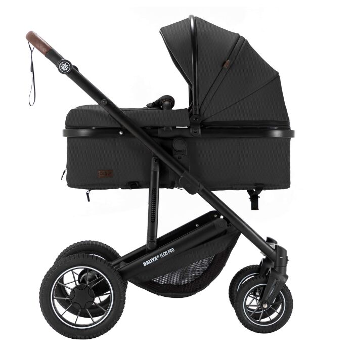 Daliya&reg; FLEXI-PRO 2in1 Kinderwagen &amp; Buggy (Dunkelgrau Leinen)