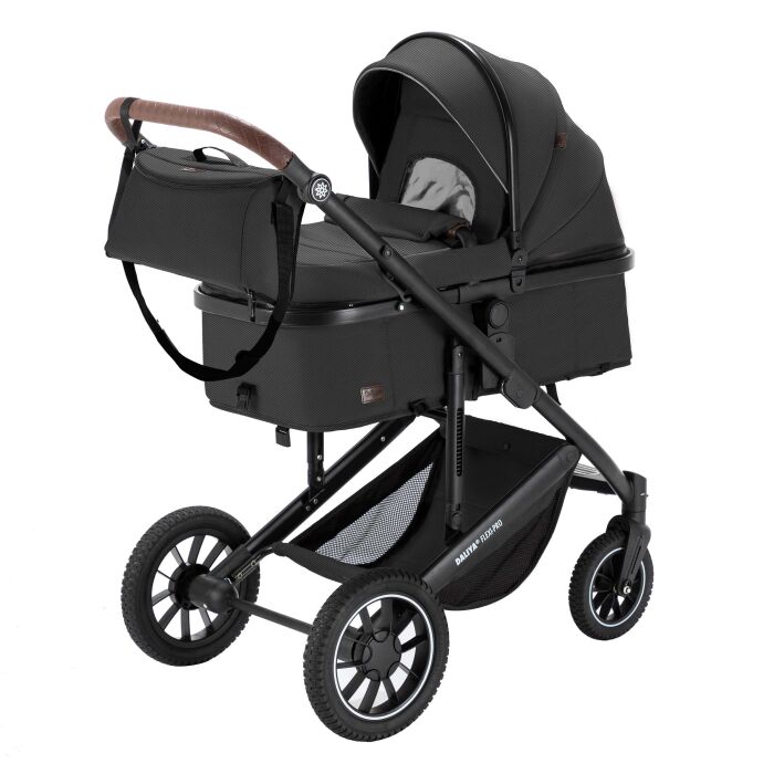 Daliya&reg; FLEXI-PRO 2in1 Kinderwagen &amp; Buggy (Dunkelgrau Leinen)