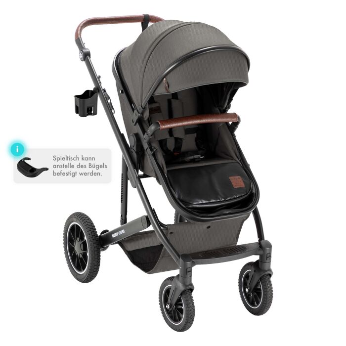 Daliya® FLEXI-PRO 2in1 Kinderwagen & Buggy (Grau-Grün)