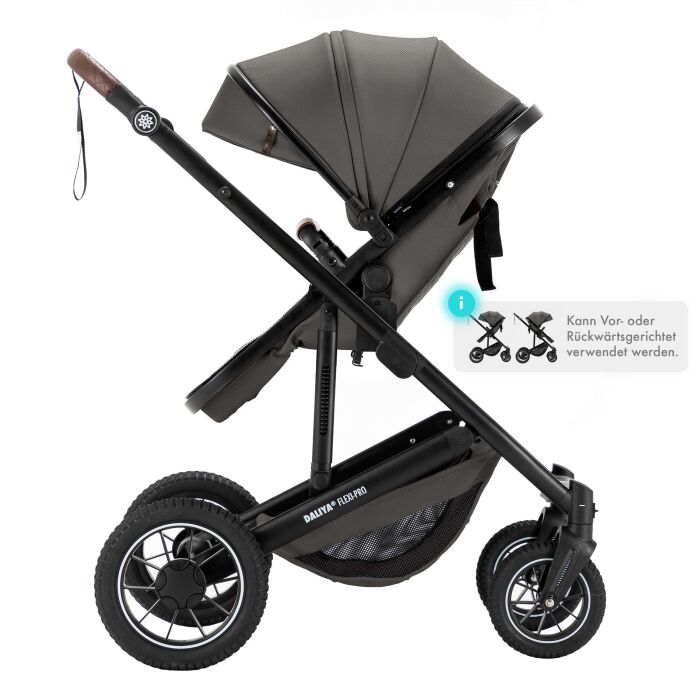 Daliya® FLEXI-PRO 2in1 Kinderwagen & Buggy (Grau-Grün)