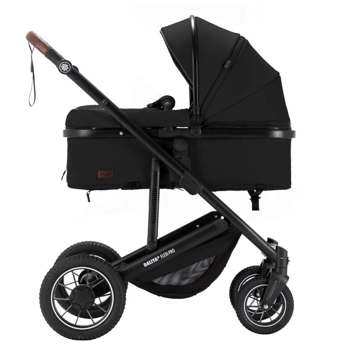 Daliya® FLEXI-PRO 2in1 Kinderwagen & Buggy (Schwarz Uni)