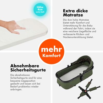 Daliya® FLEXI-PRO 2in1 Kinderwagen & Buggy (Olivgrün)