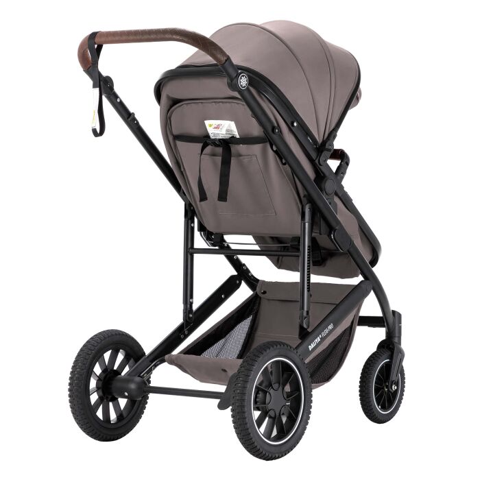 Daliya® FLEXI-PRO 2in1 Kinderwagen & Buggy (Braun-Grau)