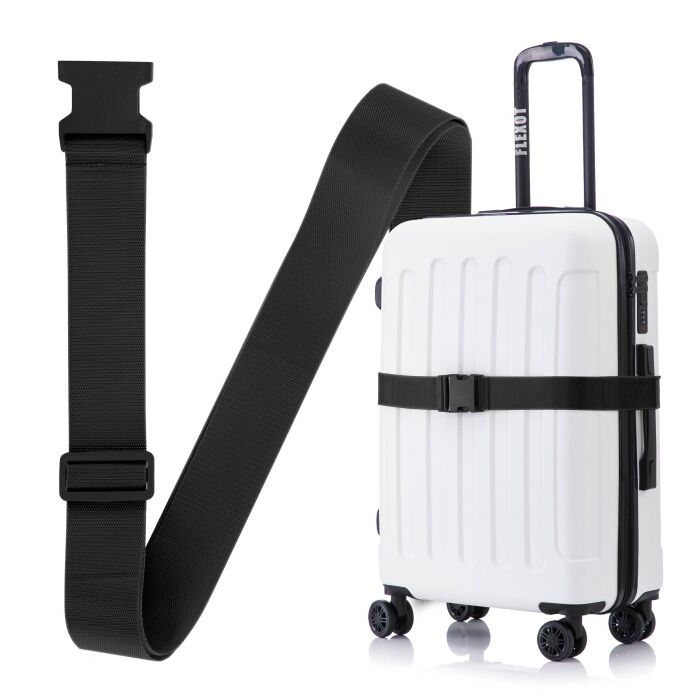 Flexot® Koffergurt mit Clip-Schnalle (Schwarz)