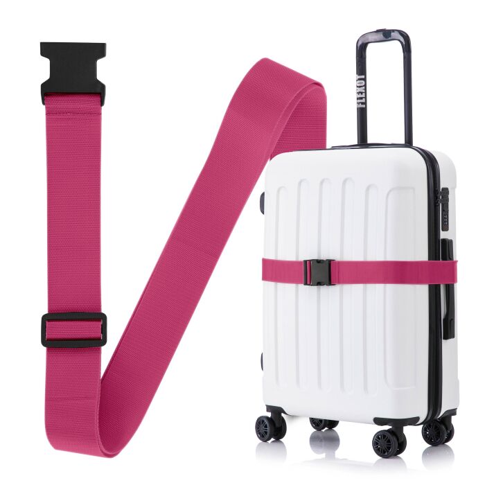 Flexot® Koffergurt mit Clip-Schnalle (Rose)