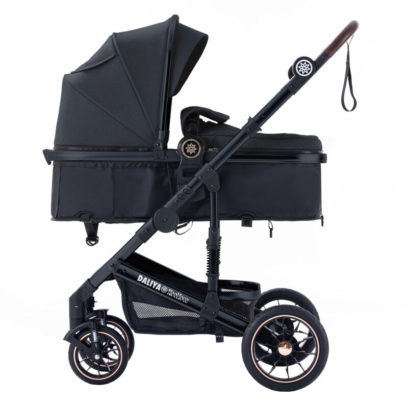 Daliya® NEOMOVE 2in1 Kinderwagen & Buggy (Schwarz-Schwarz)