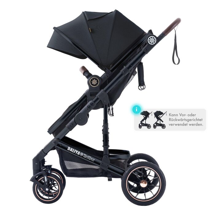 Daliya® NEOMOVE 2in1 Kinderwagen & Buggy (Schwarz-Schwarz)