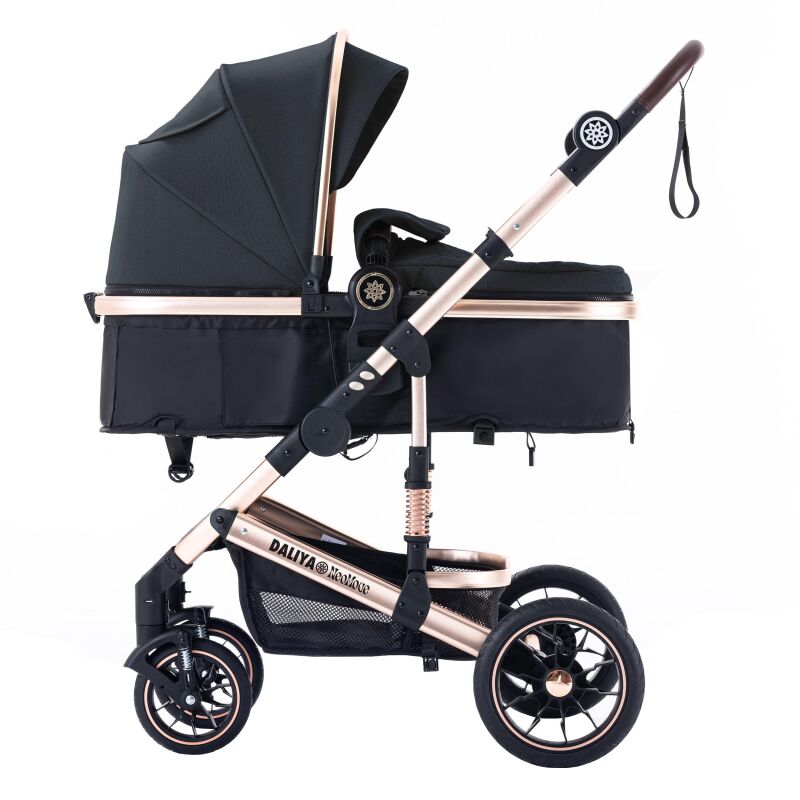 Daliya® NEOMOVE 2in1 Kinderwagen & Buggy (Gold-Schwarz)