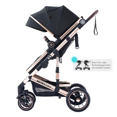 Daliya® NEOMOVE 2in1 Kinderwagen & Buggy (Gold-Schwarz)