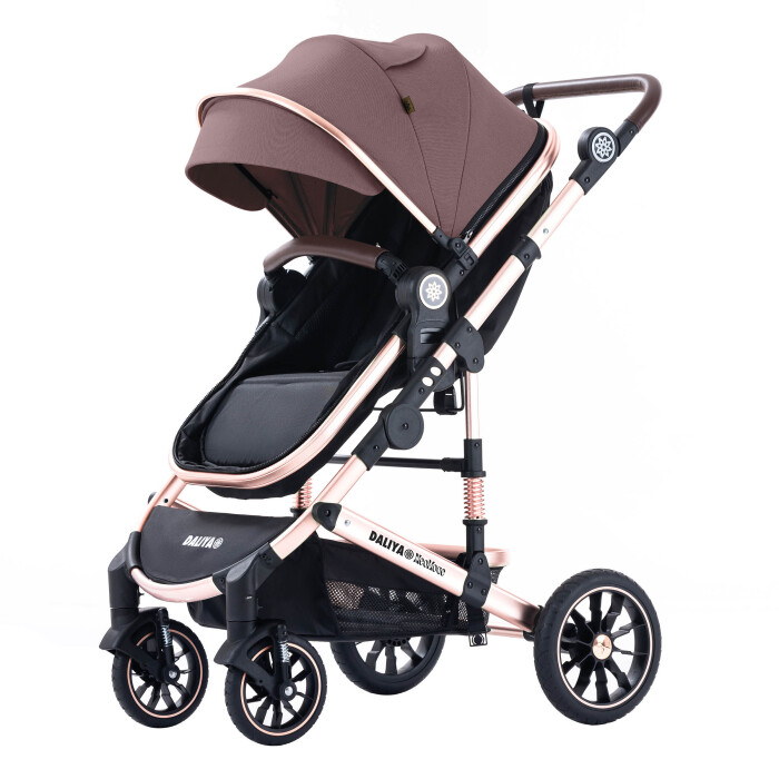Daliya® NEOMOVE 2in1 Kinderwagen & Buggy (Rosegold-Violett)