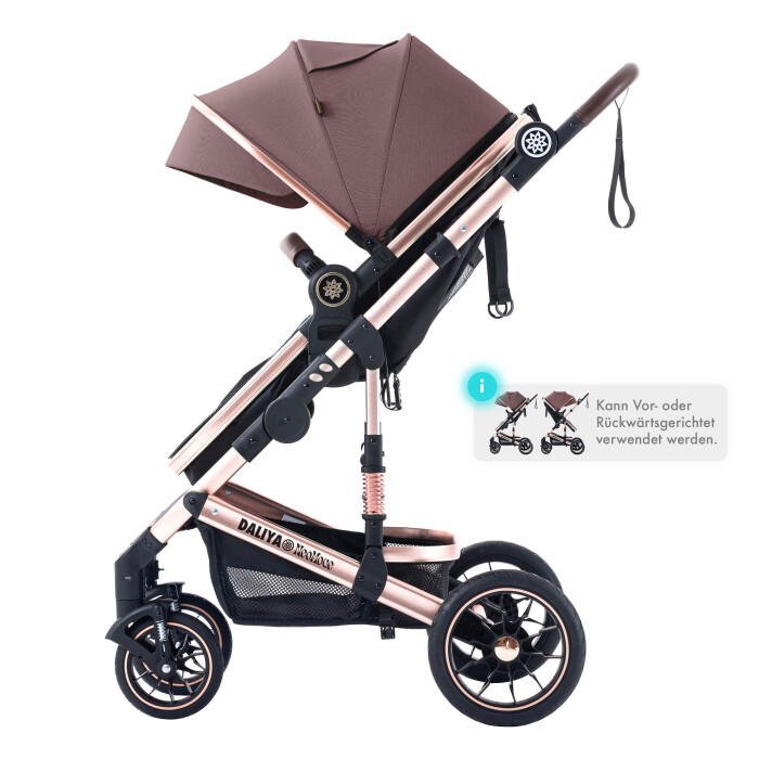 Daliya® NEOMOVE 2in1 Kinderwagen & Buggy (Rosegold-Violett)