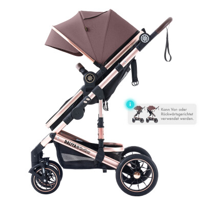 Daliya® NEOMOVE 2in1 Kinderwagen & Buggy (Rosegold-Violett)