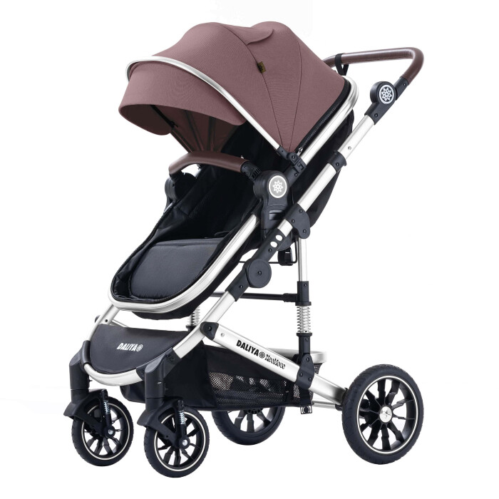 Daliya® NEOMOVE 2in1 Kinderwagen & Buggy (Silber-Violett)