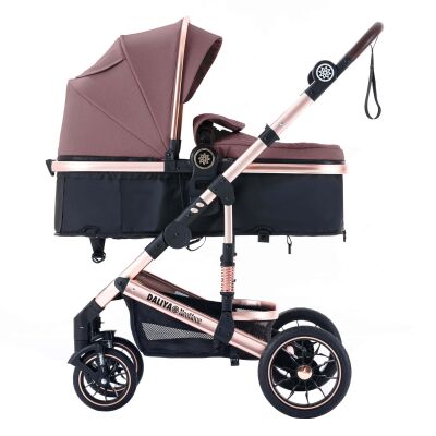 Daliya® NEOMOVE 3in1 Kinderwagen & Buggy (Rosegold-Violett)