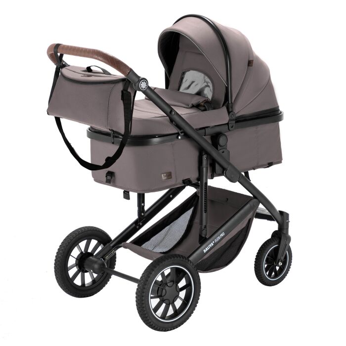 Daliya® FLEXI-PRO M 2in1 Kinderwagen & Buggy (Braun-Grau)