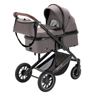 Daliya® FLEXI-PRO M 2in1 Kinderwagen & Buggy (Braun-Grau)