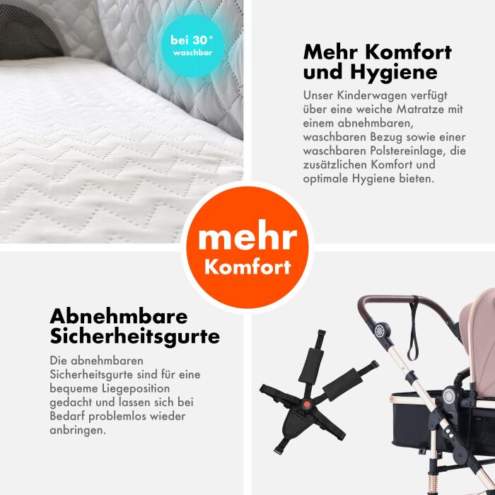 Daliya® NEOMOVE 2in1 Kinderwagen & Buggy (Farbauswahl)