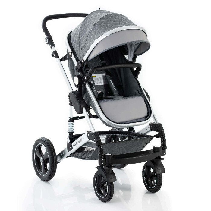 Daliya® BAMBIMO 2in1 Kinderwagen & Buggy (Schwarz - Schwarz)