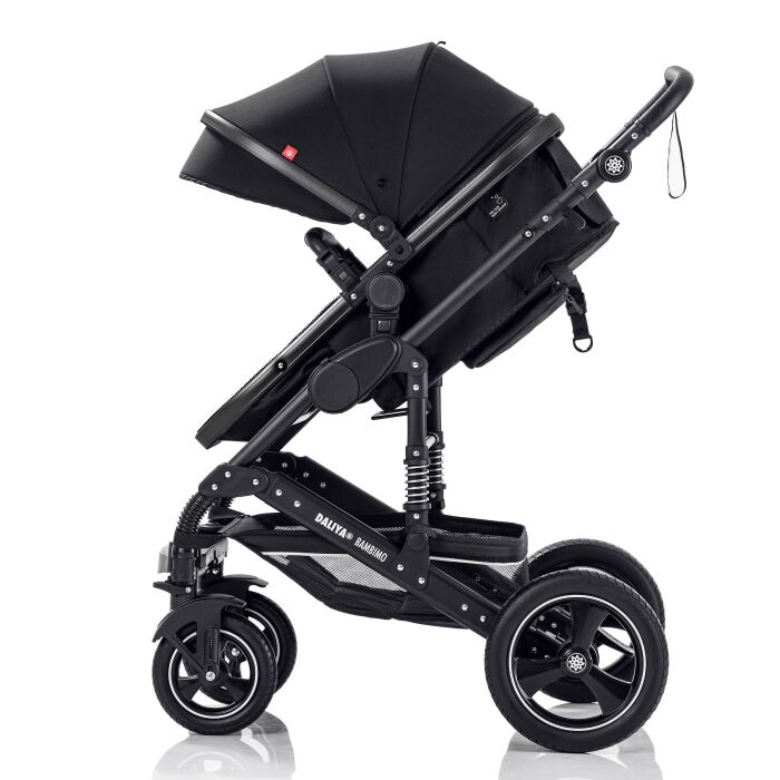 Daliya® BAMBIMO 2in1 Kinderwagen & Buggy (Schwarz - Schwarz)