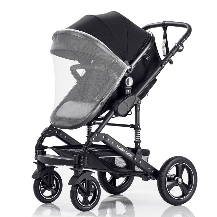 Daliya® BAMBIMO 2in1 Kinderwagen & Buggy (Schwarz - Schwarz)