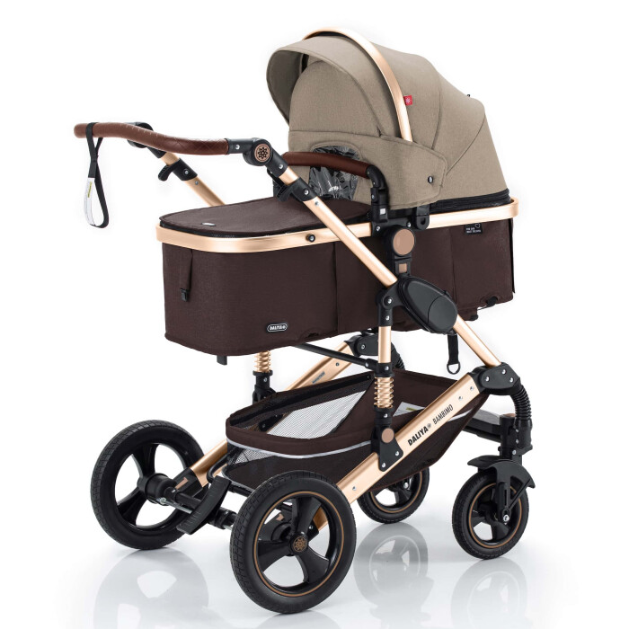 Daliya® BAMBIMO 2in1 Kinderwagen & Buggy (Braun -...