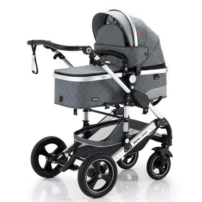 Daliya® BAMBIMO 2in1 Kinderwagen & Buggy (Braun - Gold)