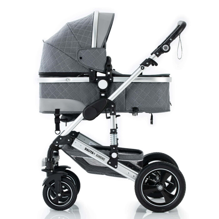 Daliya® BAMBIMO 2in1 Kinderwagen & Buggy (Bordeaux Rot - Gold)