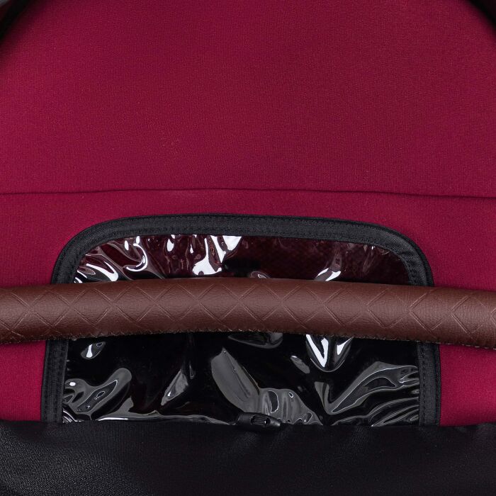 Daliya® BAMBIMO 2in1 Kinderwagen & Buggy (Bordeaux Rot - Gold)