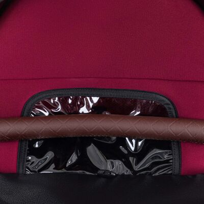 Daliya® BAMBIMO 2in1 Kinderwagen & Buggy (Bordeaux Rot - Gold)