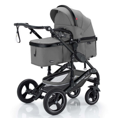 Daliya® BAMBIMO 2in1 Kinderwagen & Buggy (Dunkelgrau - Schwarz)
