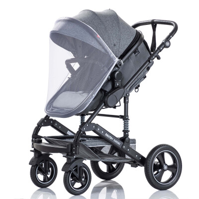 Daliya® BAMBIMO 2in1 Kinderwagen & Buggy (Dunkelgrau - Schwarz)