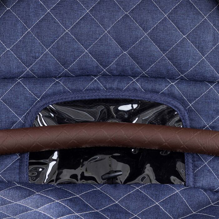 Daliya® BAMBIMO 2in1 Kinderwagen & Buggy (Blau - Silber)