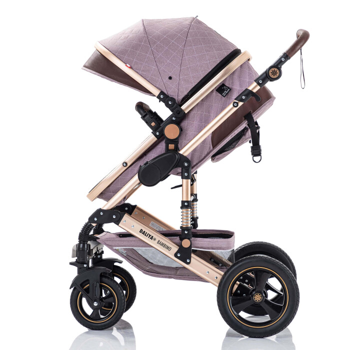Daliya® BAMBIMO 2in1 Kinderwagen & Buggy (Rose - Gold)