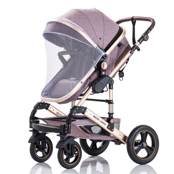 Daliya® BAMBIMO 2in1 Kinderwagen & Buggy (Rose - Gold)