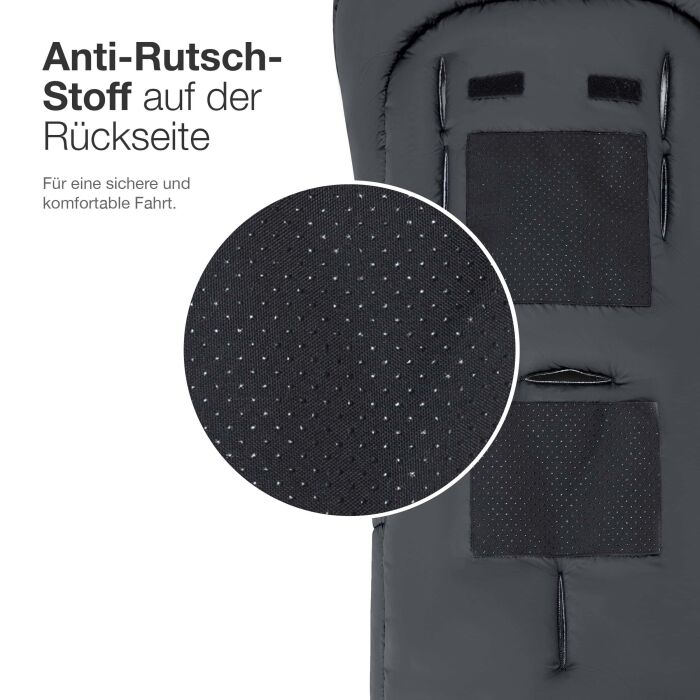 Daliya® ArcticLine Winterfußsack & Schlafsack (Schwarz)