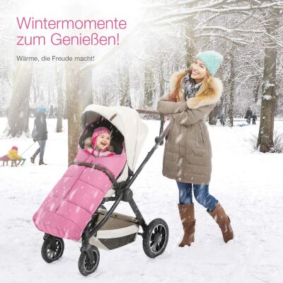 Daliya® ArcticLine Winterfußsack & Schlafsack (Rosa)