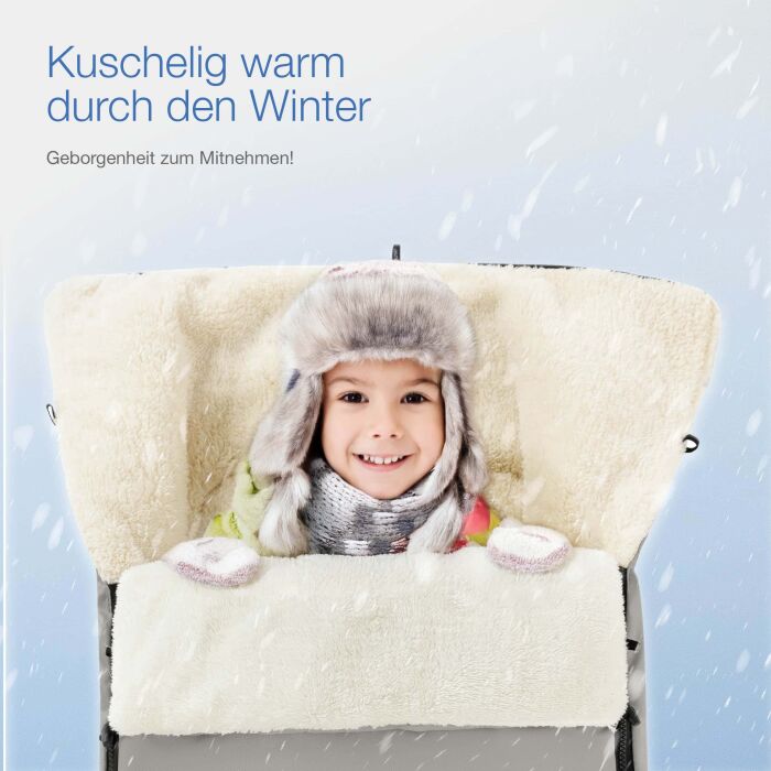 Daliya® ALPINO Fuß- und Schlafsack (Grau)