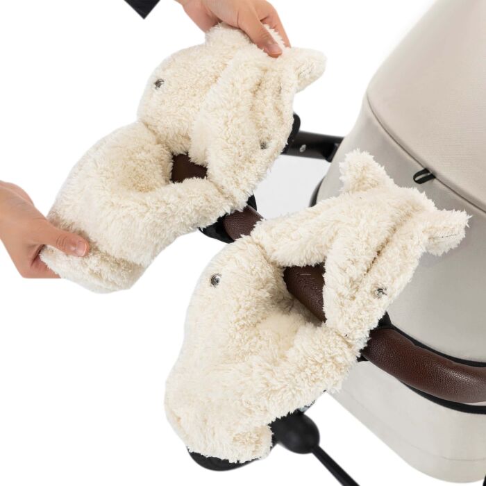 Daliya® ArcticDuo Kinderwagen Handwärmer für Kinder und Eltern (Schwarz)